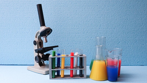 Laboratory equipment and beakers